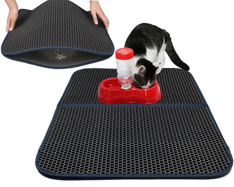 Double layered cat litter mat, double layer cat litter mat, DOUBLE layer waterproof cat litter mat double layer waterproof pet cat litter mat| DAILY DEAL ME
