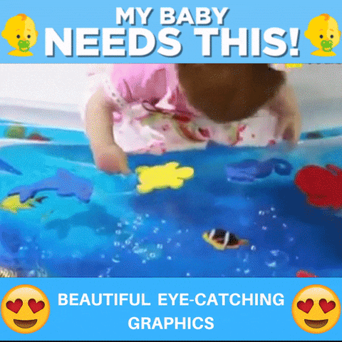 BABY INFLATABLE WATER MAT, Baby Inflatable Water Mat, Tummy Time Playmat For Babies - DAILY DEAL ME