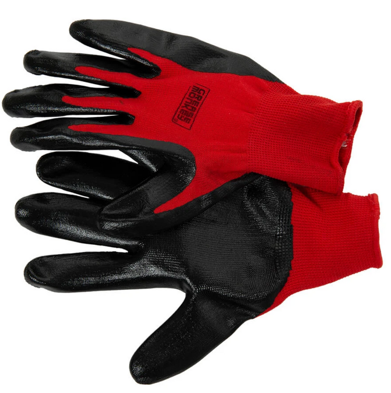 red traffi gloves