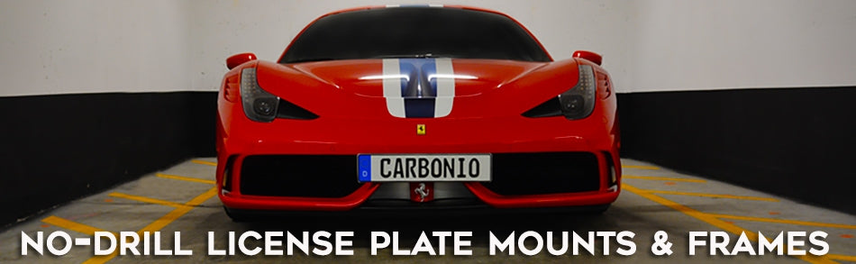 No-Drill License Plate Mounts & Holders by Carbonio
