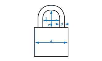 Padlock size chart