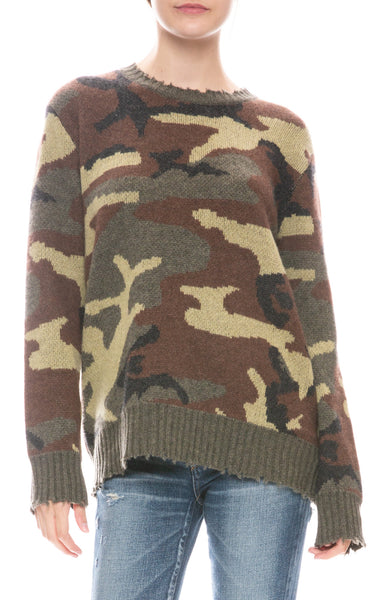 camo cashmere sweater