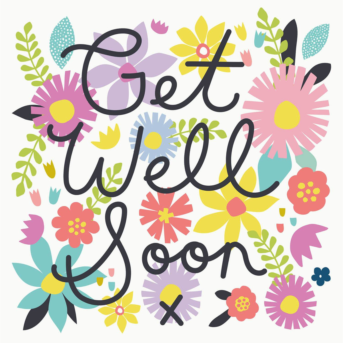 Bold Flowers Get Well Soon Milkwood Art Licensing