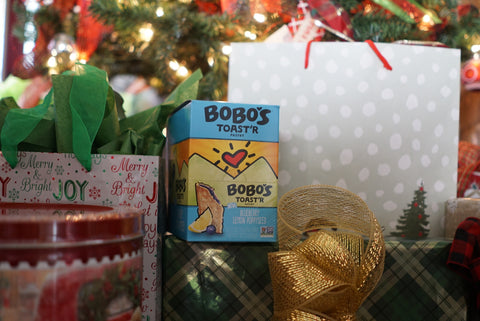 Bobo's Toast'r Pastry under the Christmas Tree makes a great gift for any family member. 