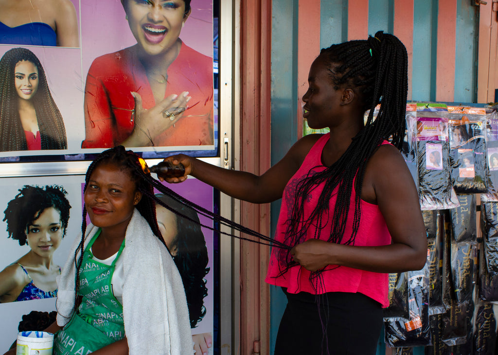 Picture of hair salon in Ghana