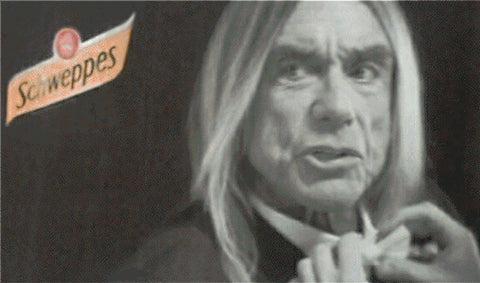 Iggy Pop in a Mimi Fong bow tie.