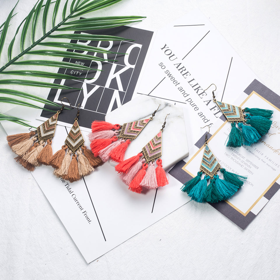 Cozumel Tassel Earrings Keisela 