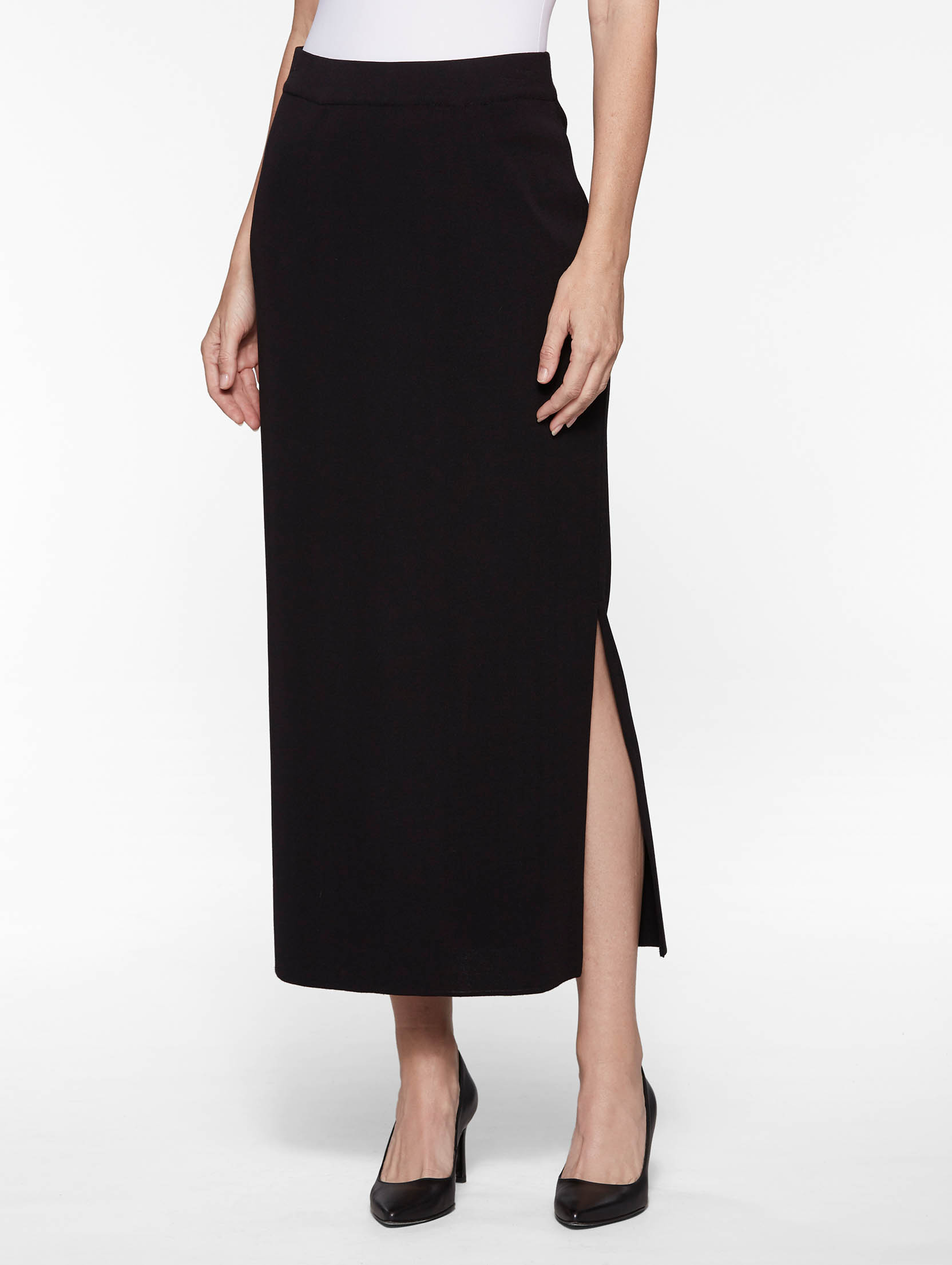 Xersion Studio Knit Skirt Size XL New Msrp $30.00 Black/Grey 