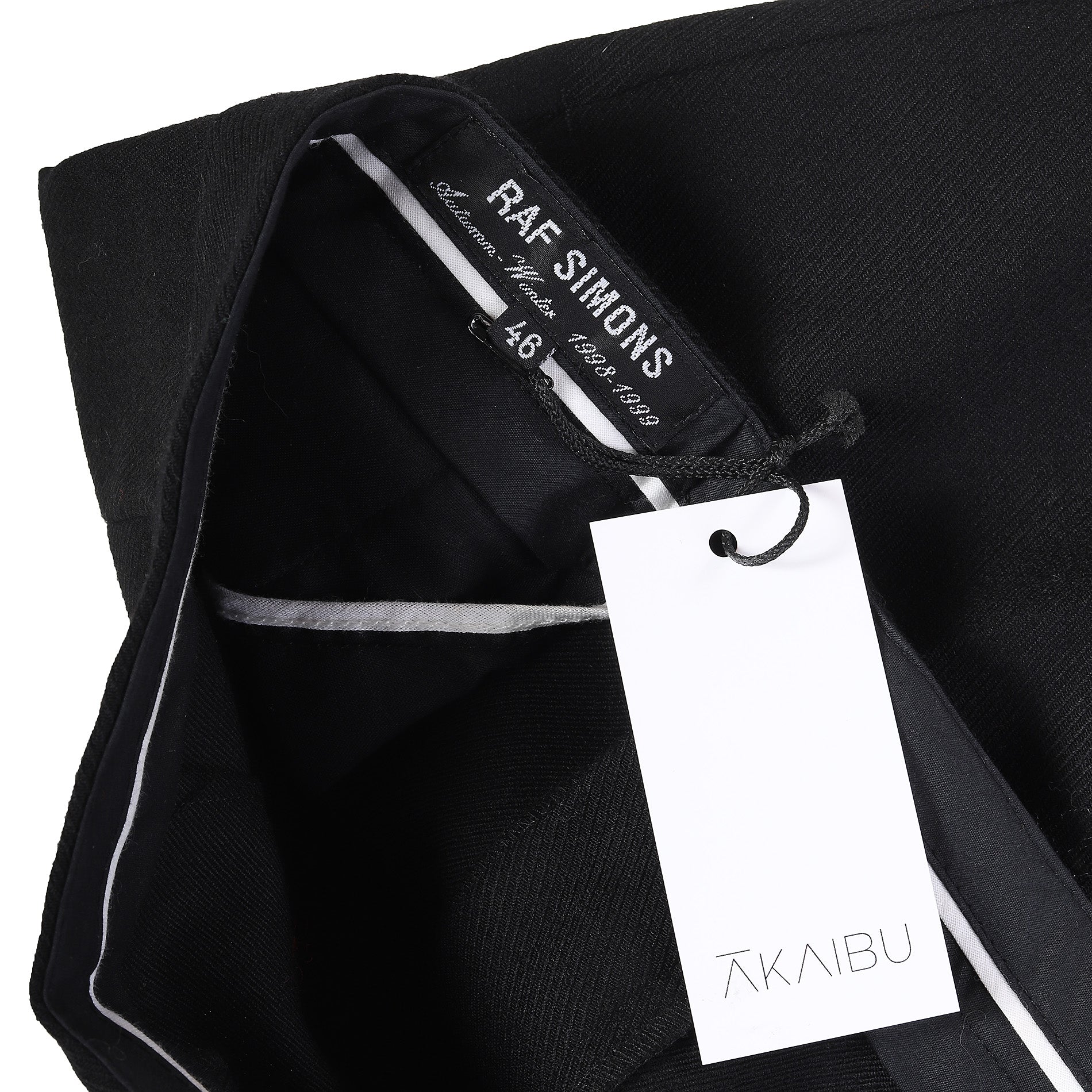 Raf Simons AW98 Black Wool Pants – Ākaibu Store