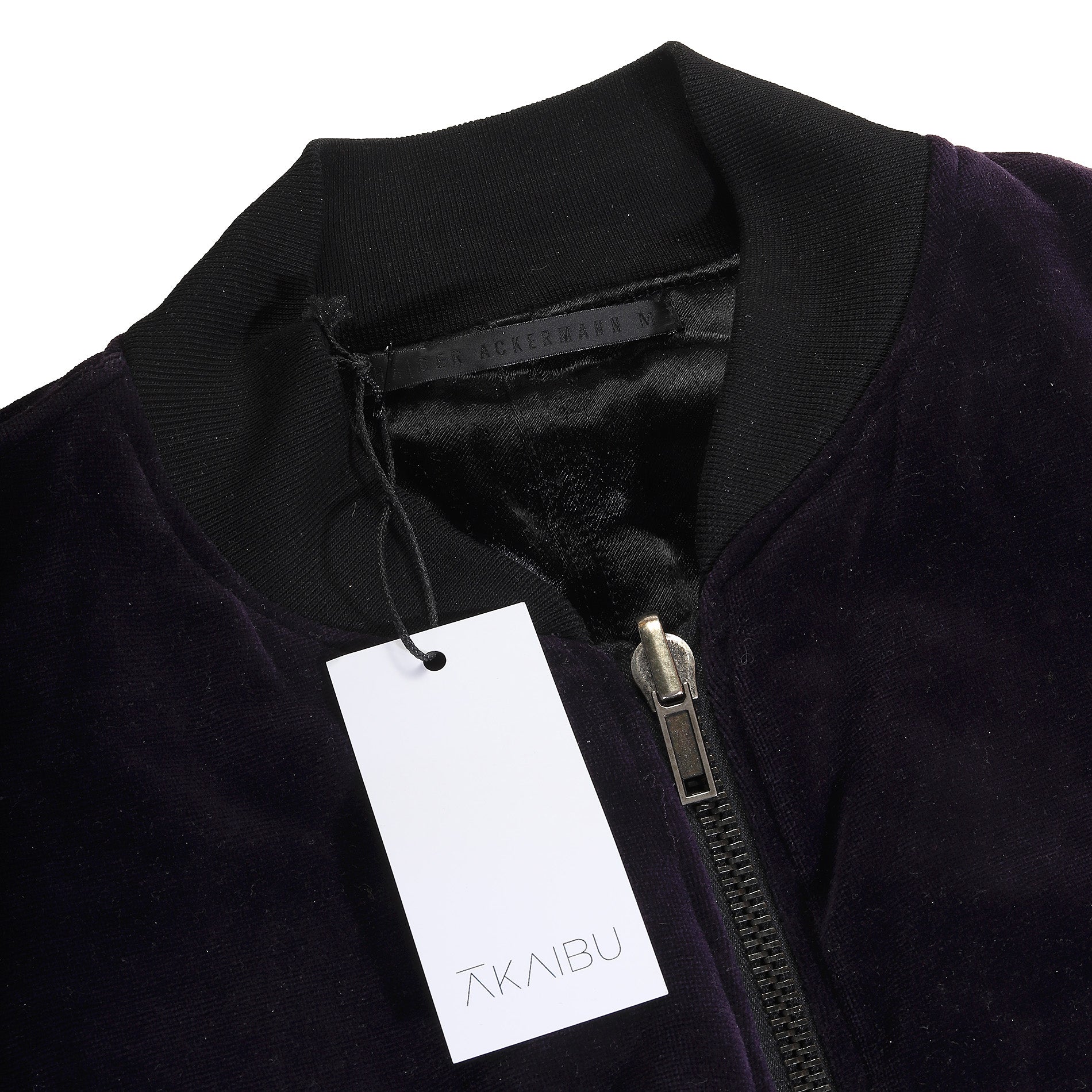 Haider Ackermann FW15 Purple Velvet Perth Bomber Jacket