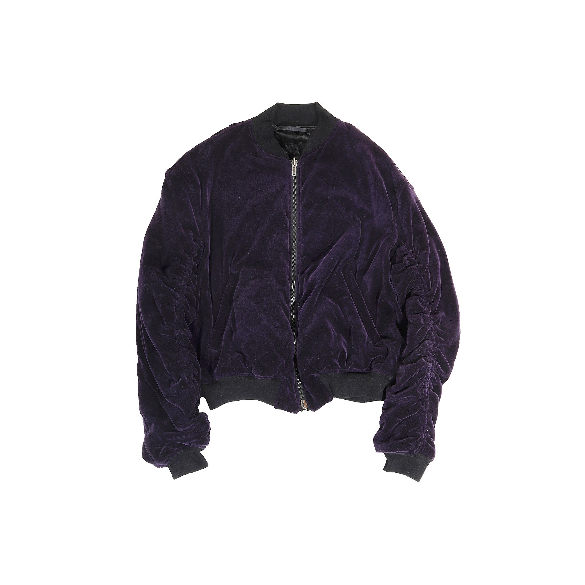 Haider Ackermann FW15 Purple Velvet Perth Bomber Jacket