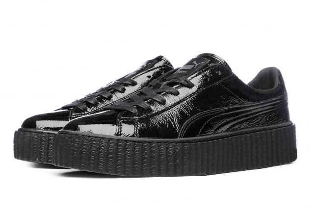 puma x fenty patent creepers in gray