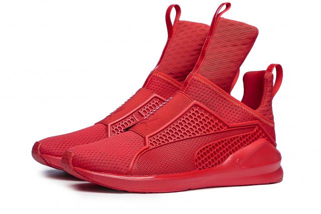 rihanna puma trainers red