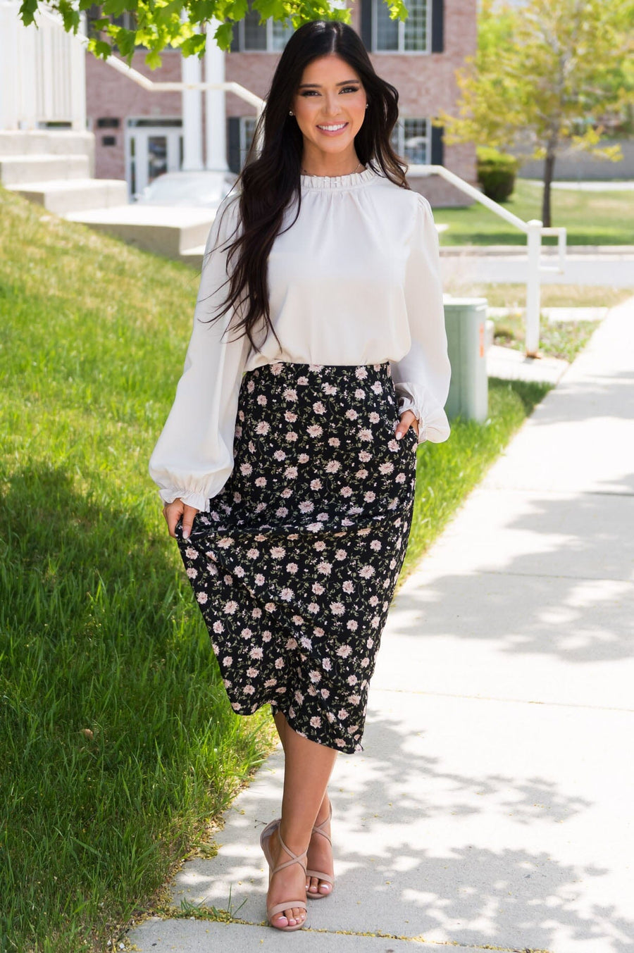 Always Included Floral Modest Skirt
