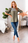 Drift Away Embroidered Modest Blouse Tops vendor-unknown 