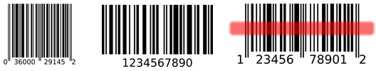 1D barcodes