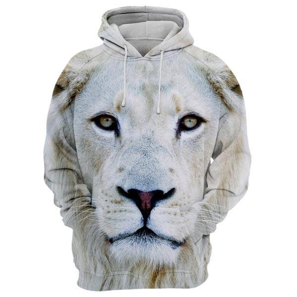 white lion hoodie