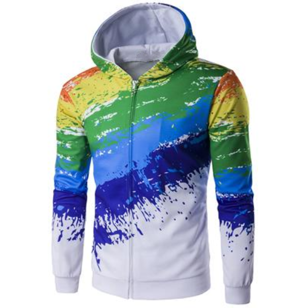 colorful zip up hoodies