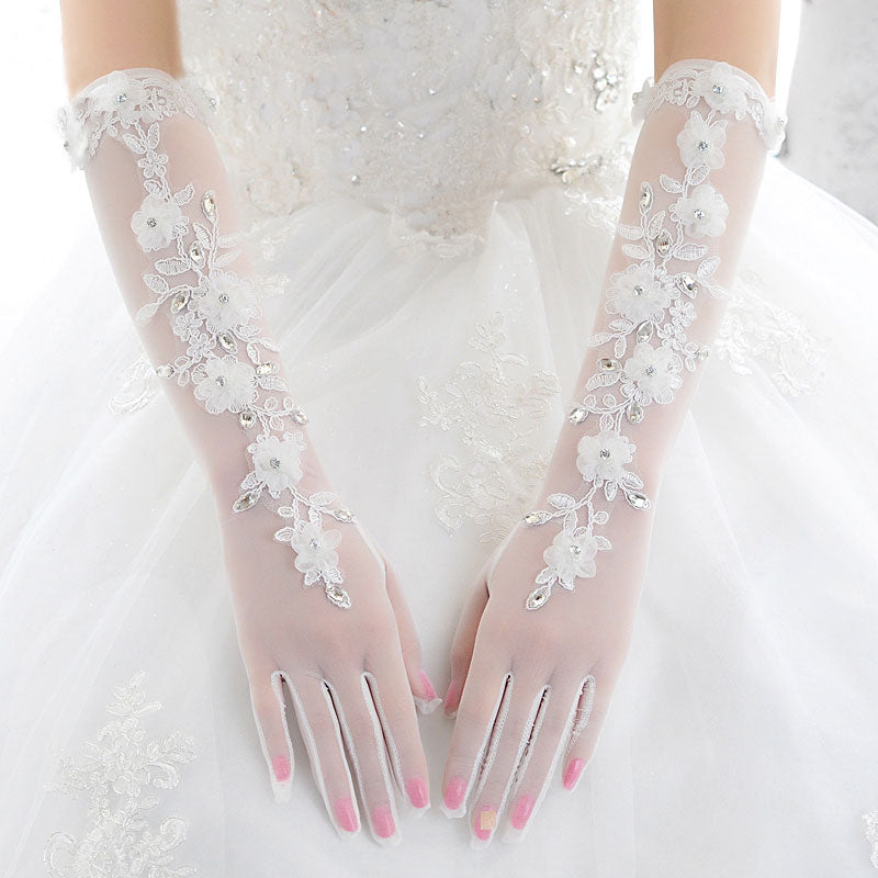 wedding gloves long