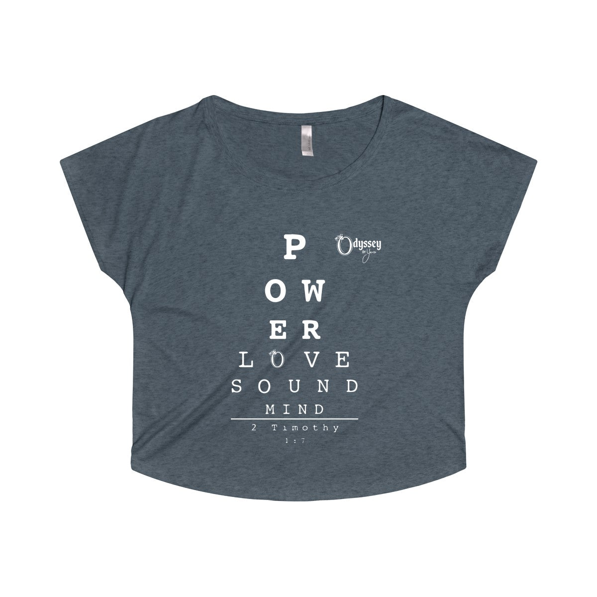 Odyssey Power Love Sound Mind Women's Off The Shoulder Tee