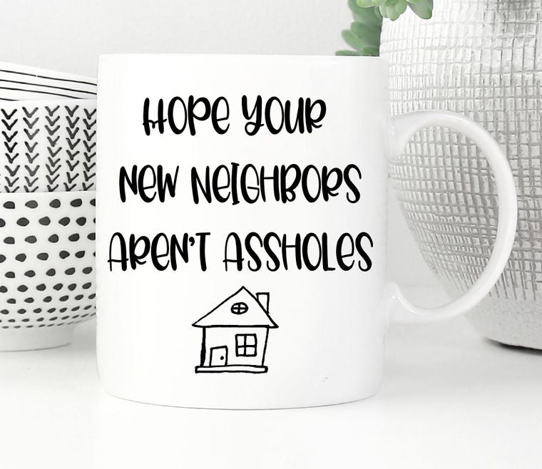 Hope Your Neighbors Mug Rolling Rack Boutique 