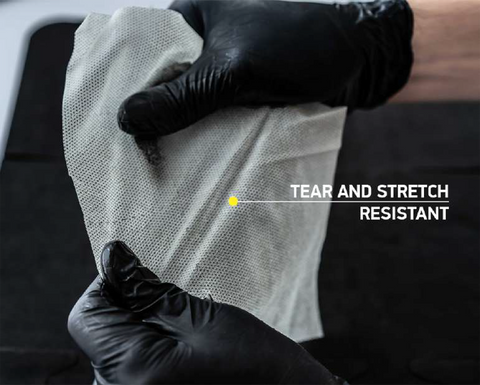Strength and tear resistant gun cleaning cloth