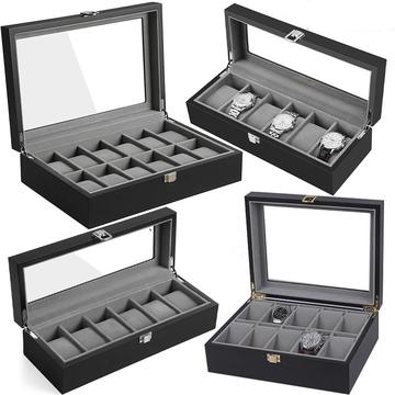 Black Wood Watch Display Case (3 Available Size)