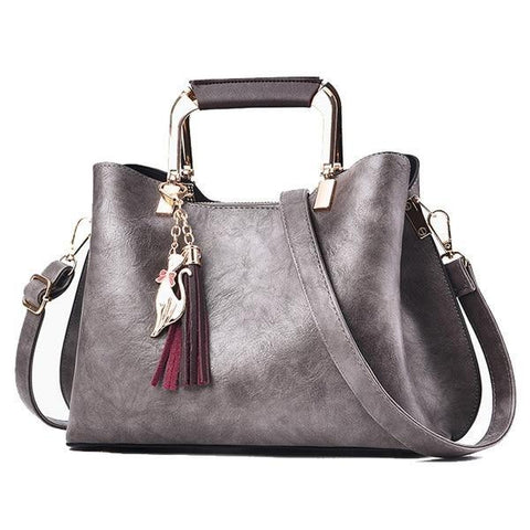 Metal Hand Strap PU Leather Sling Bag (7 Available Colors)