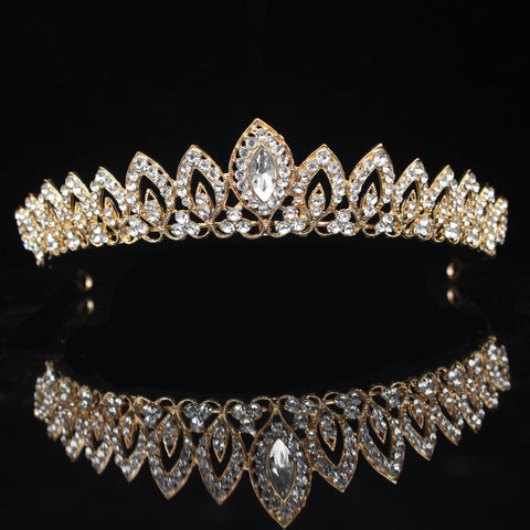 Roman Peacock Zirconia Pave Royal Princess Diadem (9 Available Style)