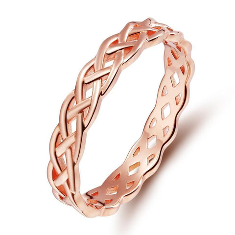 Celtic Knot Eternity Sterling Silver Band ( 3 Available Color)