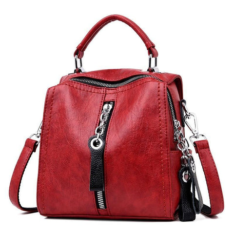 Multi-Purpose Soft Cross Body PU Leather Backpack (6 Available Colors)