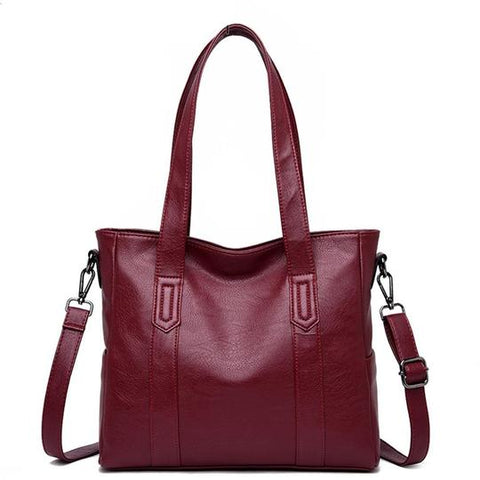 Large Soft Body Sheep Leather Tote Bag (4 Available Colors)