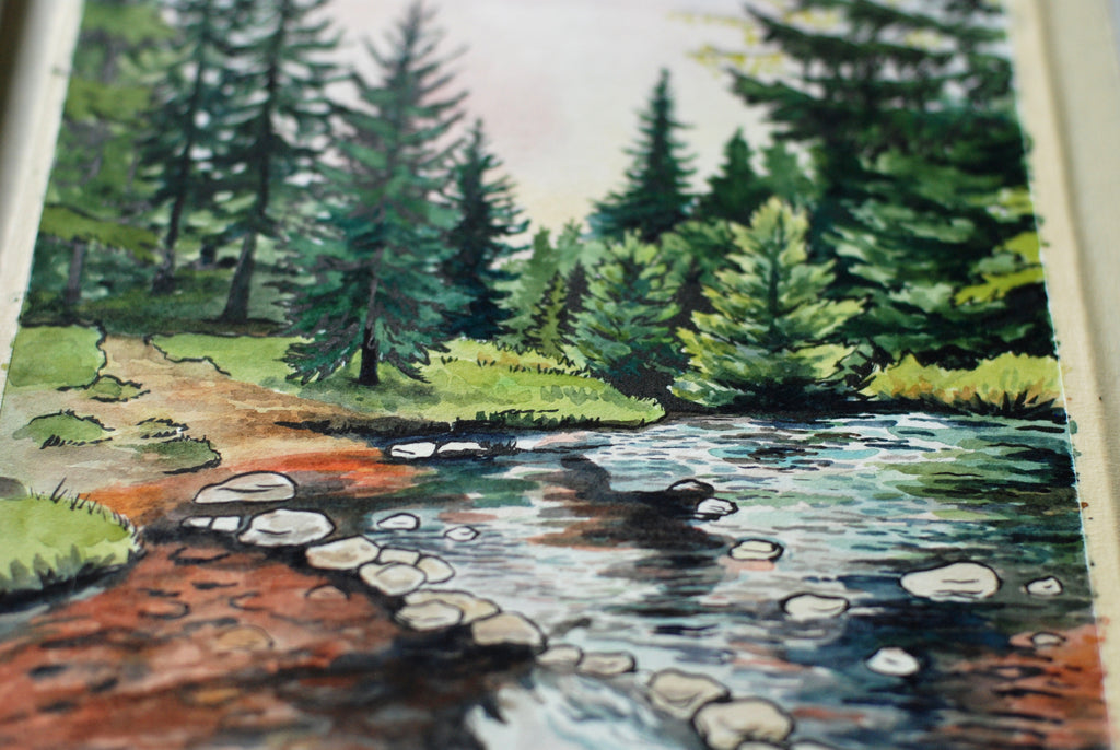 Watercolor landscape