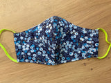 Liberty of London fabric Face Mask- Wiltshire Blue