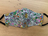 Men’s Liberty of London Face Mask - Map Print