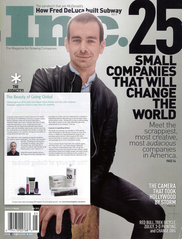 Robanda feat. in Inc. Magazine May 2013