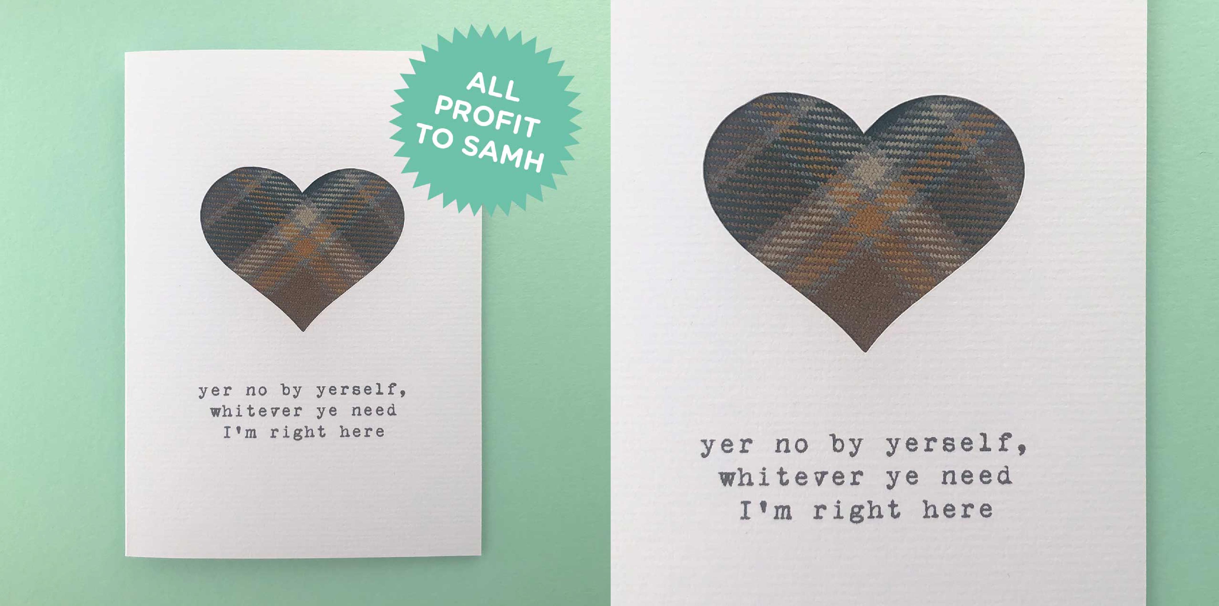 Tartan card by Hiya Pal 