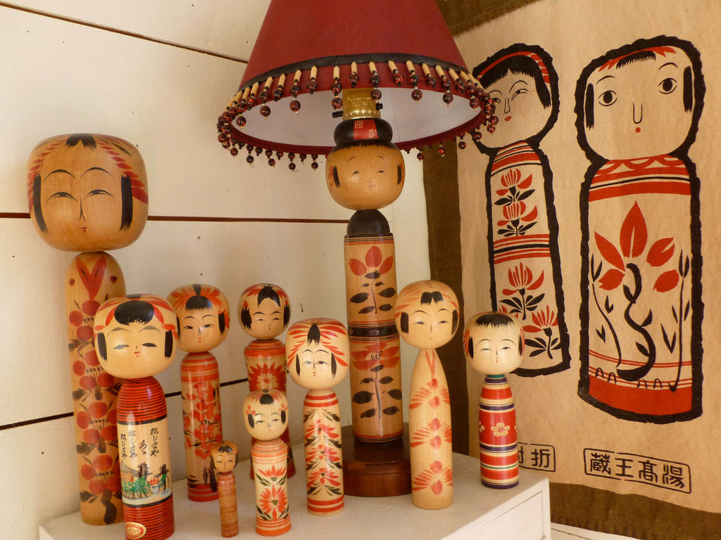 Japanese kokeshi dolls