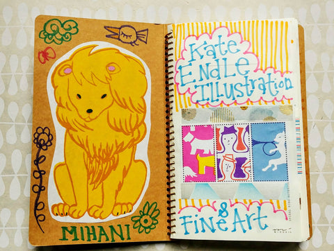 hand lettered sketchbook kate endle