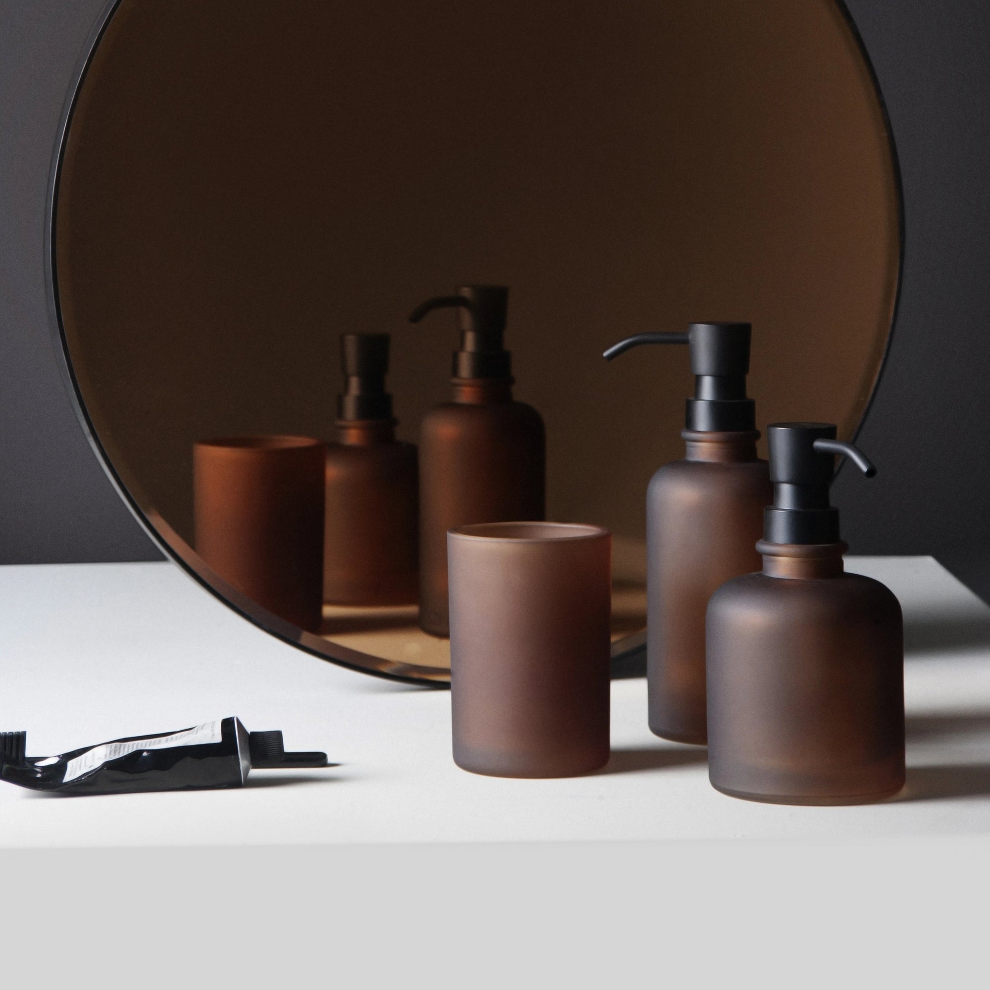 VENEZIA Low Soap Dispenser- Tobacco