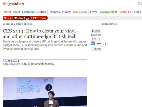 The Guardian names G-Hold tablet holder "Cutting edge British tech"