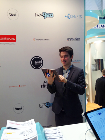 G-Hold is at the Mobile World Congress in Barcelona with our tablet holder