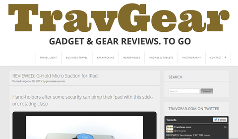 Pimp your 'pad - G-Hold iPad holder reviewed on Travgear