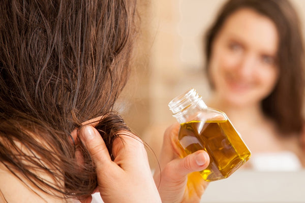 Applying the oil directly to hair
