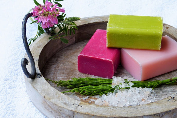 Soaps with different colors