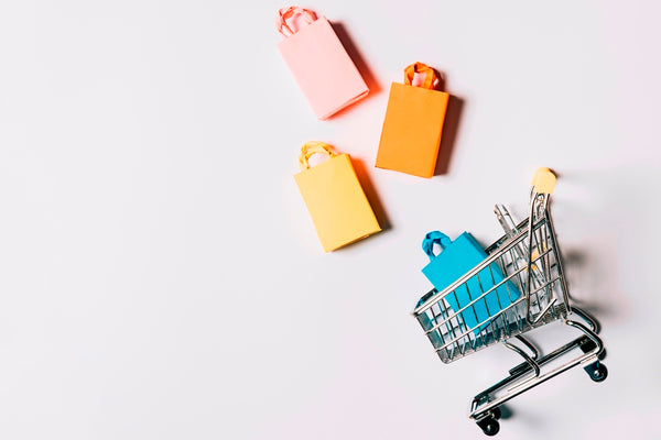 Cart and shopping bags