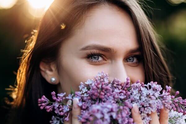 Pretty lady with radiant skin