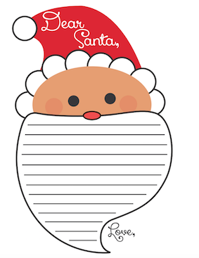 Free letter to santa printable