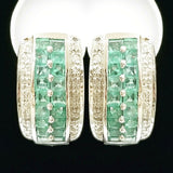 Emerald and Diamonds Earrings