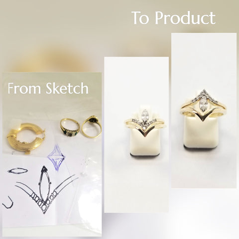 Cape Diamond Exchange Jewelry_Wishbone Ring_Custom Made